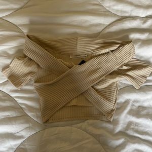 Nude off the shoulder top